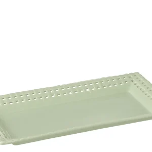J-Line Rechthoekig bord - keramiek - groen
