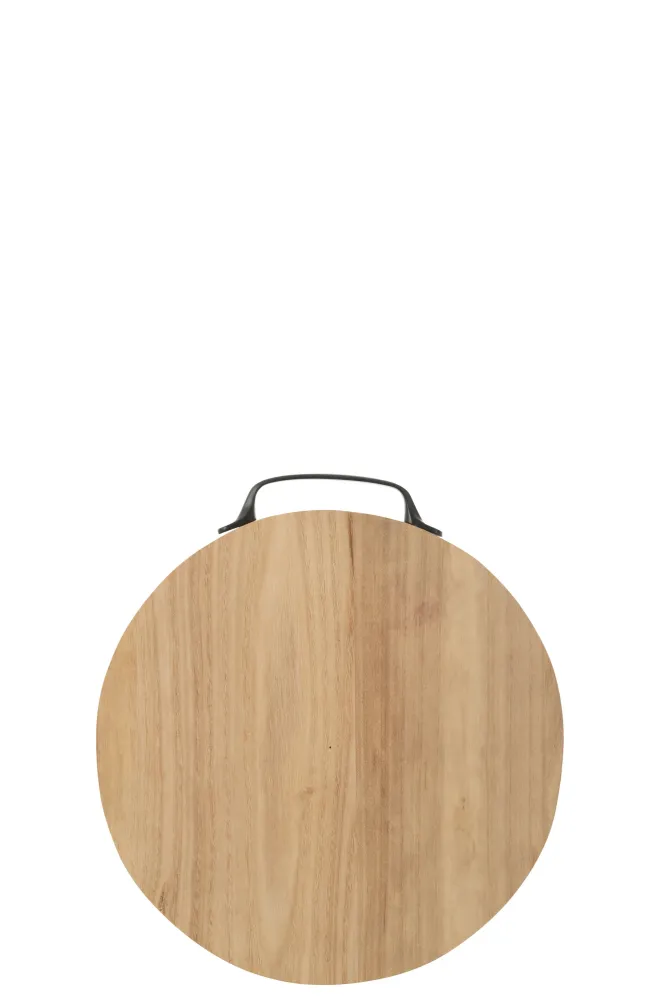 J-Line Rond snijplank - hout - naturel - S