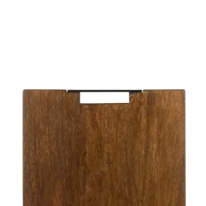 J-Line Vierkant Mango snijplank - hout - bruin - L