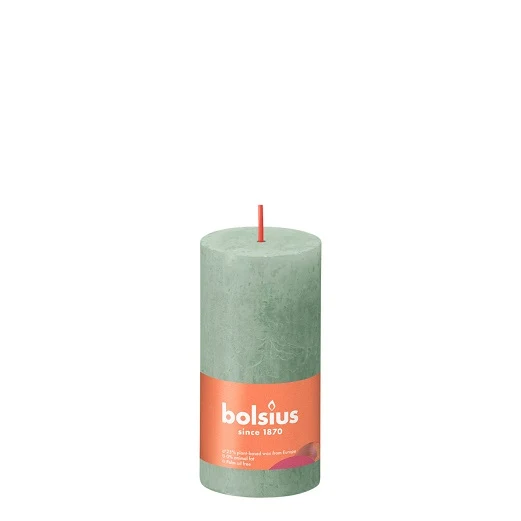 Kaarsen rustiek 100/50 Jade Green 8st -