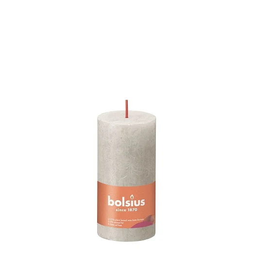 Kaarsen rustiek 100/50 Sandy Grey 8st -