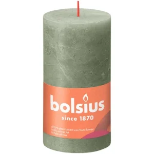 Kaarsen rustiek 130/68 Fresh Olive 4 stuks -