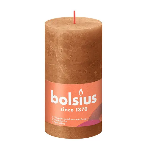 Kaarsen rustiek 130/68 Spice Brown 4st -
