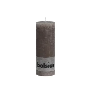 Kaarsen rustiek 130/68 taupe 4 stuks -