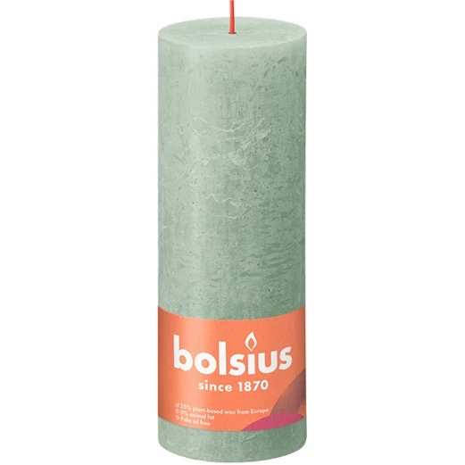 Kaarsen rustiek 190/68 Jade Green 4st -