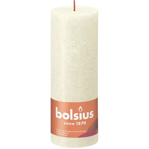 Kaarsen rustiek 190/68 Soft Pearl 4st -