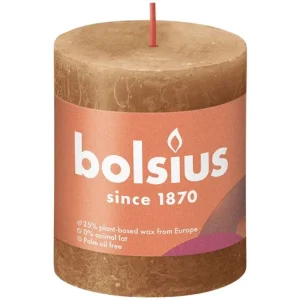 Kaarsen rustiek 80/68 Spice Brown 4 stuks -