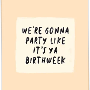 Birthday week - Kaart Blanche
