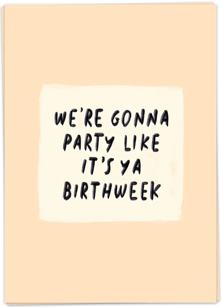 Birthday week - Kaart Blanche