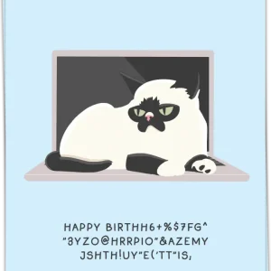 Cat Laptop - Kaart Blanche
