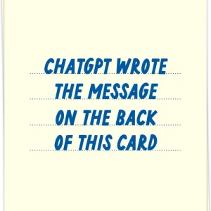 ChatGPT message - Kaart Blanche