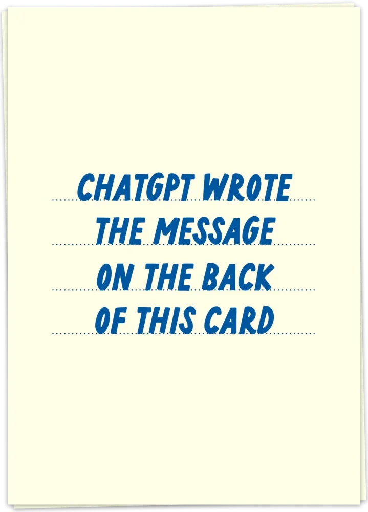 ChatGPT message - Kaart Blanche