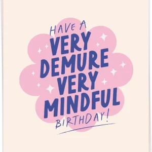 Demure bday - Kaart Blanche