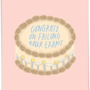 Failing exams cake - Kaart Blanche