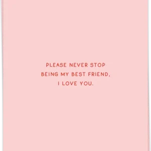 Never stop best friend - Kaart Blanche
