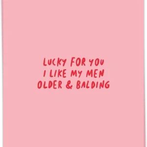 Older & balding - Kaart Blanche