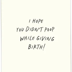 Poop birth - Kaart Blanche