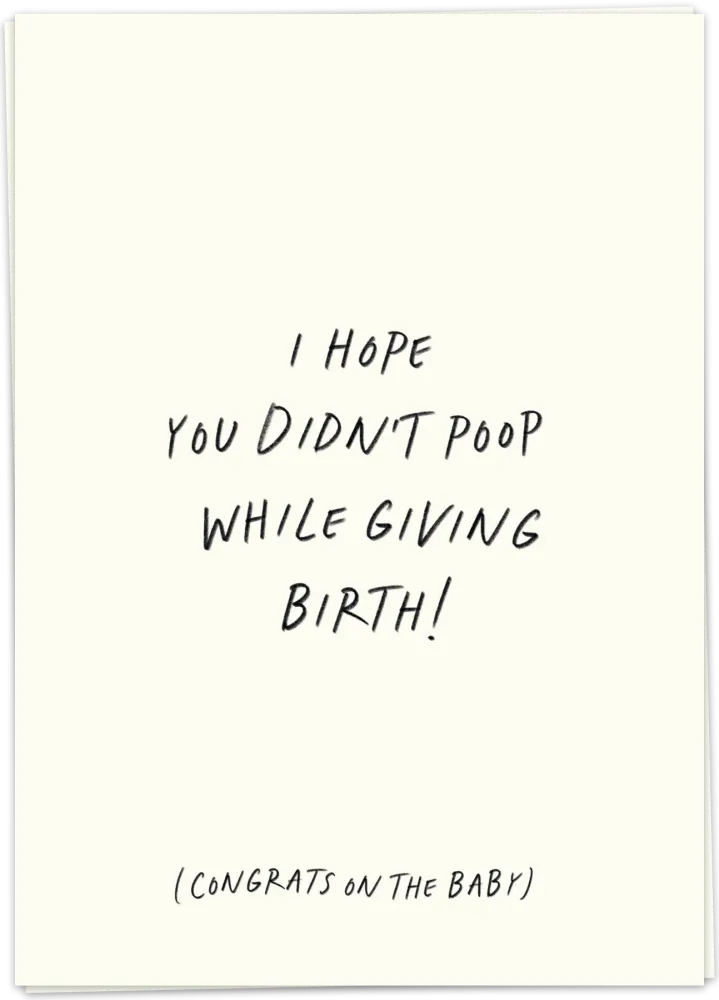Poop birth - Kaart Blanche