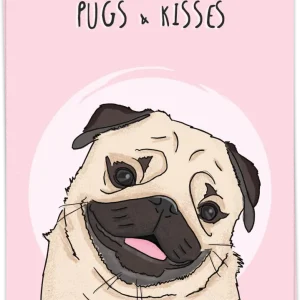 Pugs & kisses - Kaart Blanche