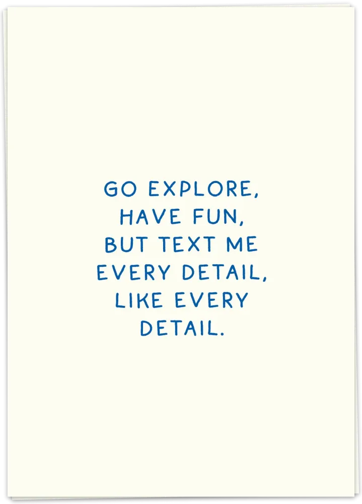 Text every detail - Kaart Blanche