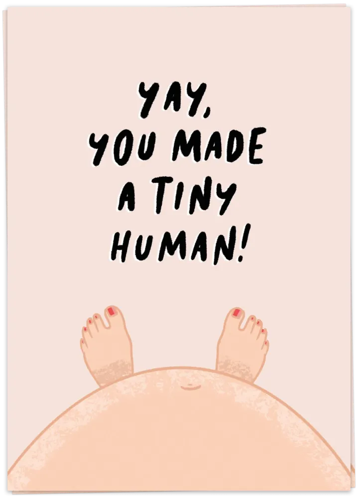 You made tiny human - Kaart Blanche