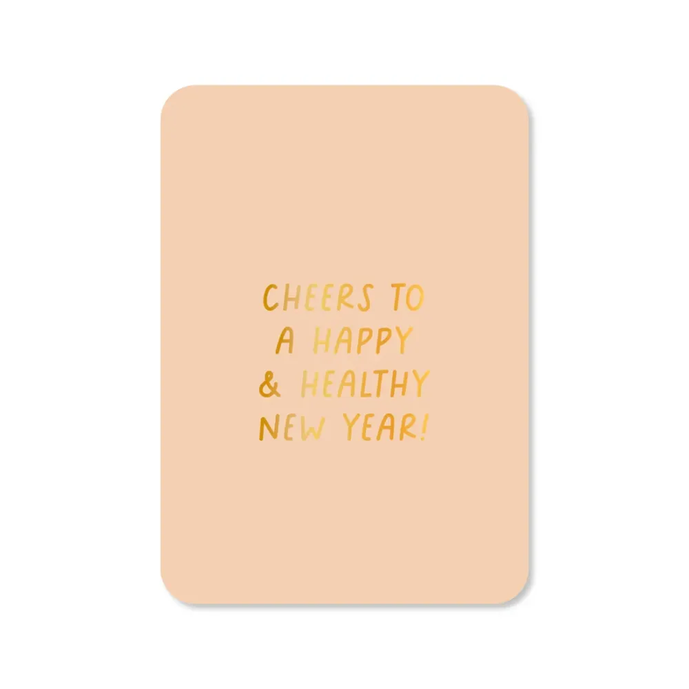 Kaartje Cheers to happy new year Kaartjes van Maaike