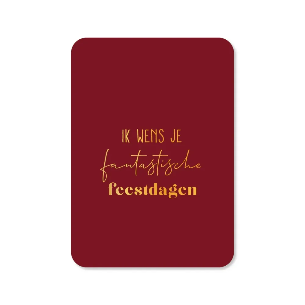 Kaartje Fantastische feestdagen Kaartjes van Maaike
