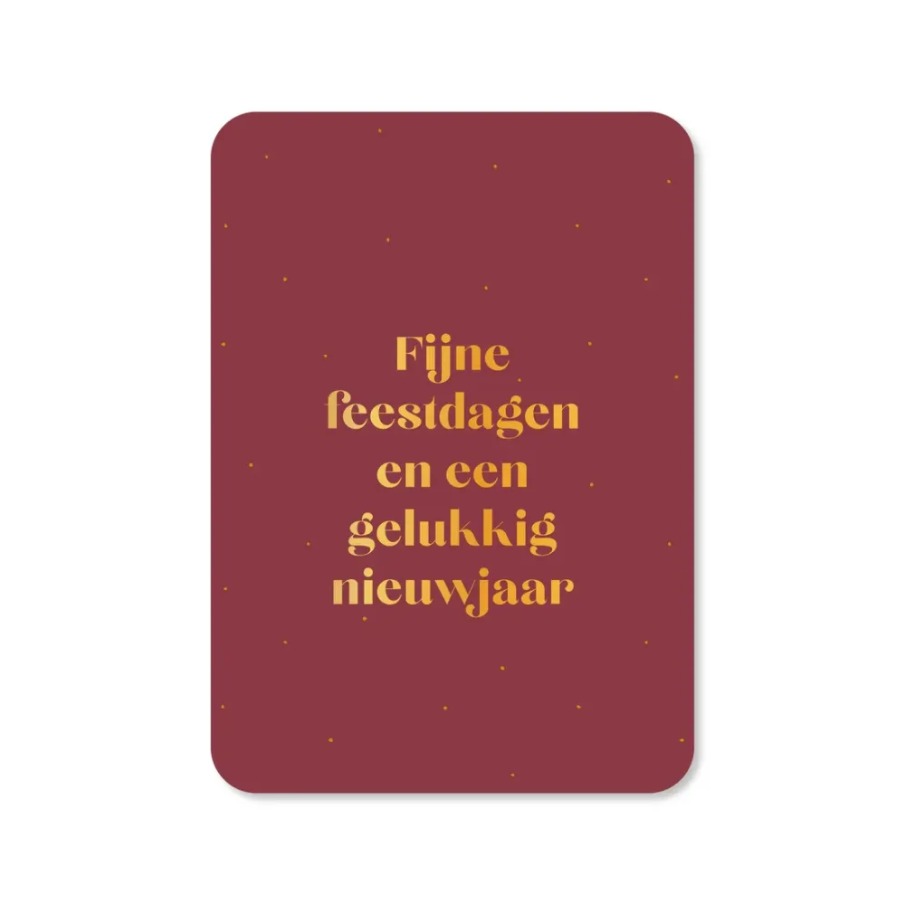 Kaartje Fijne feestdagen Kaartjes van Maaike
