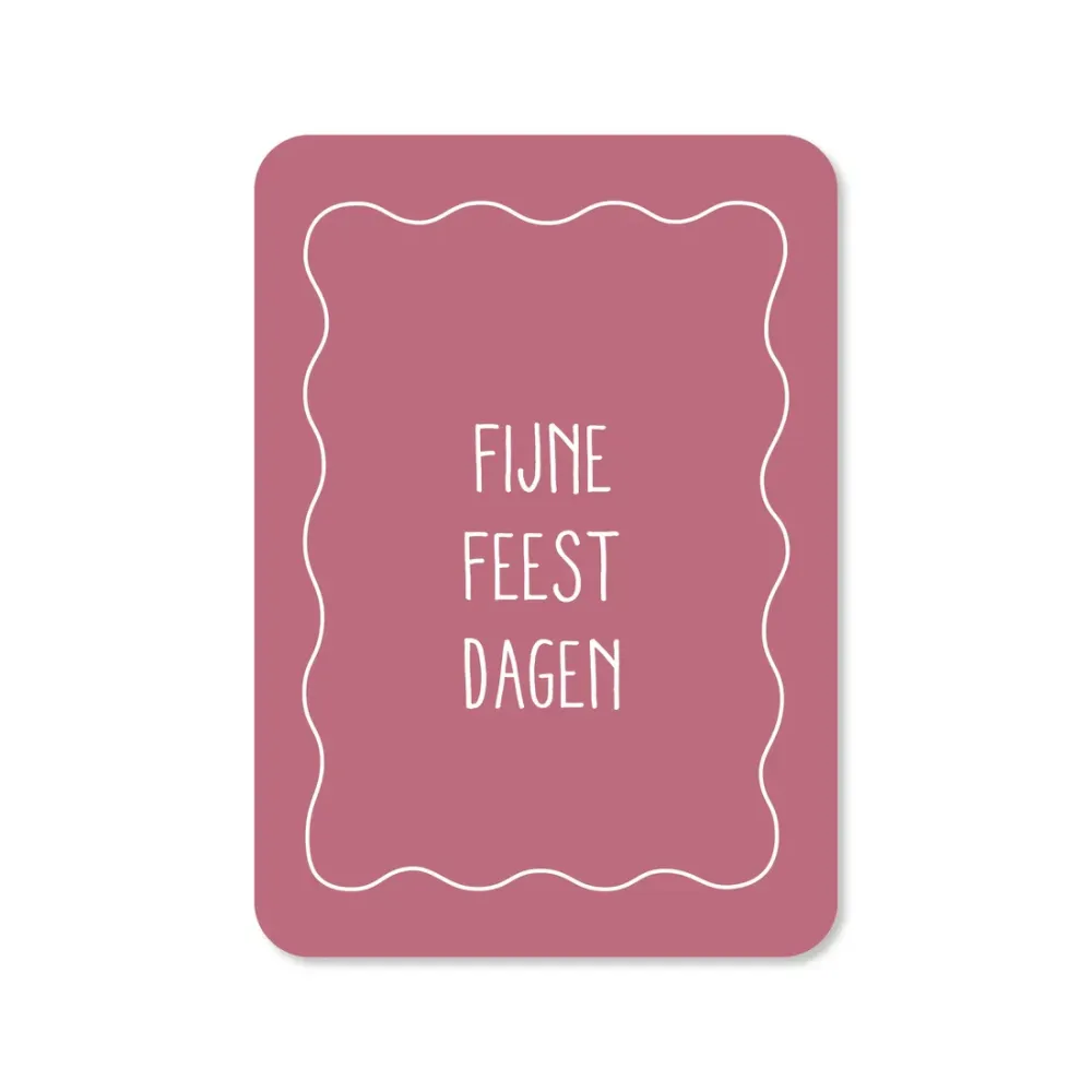 Kaartje Fijne feestdagen Kaartjes van Maaike