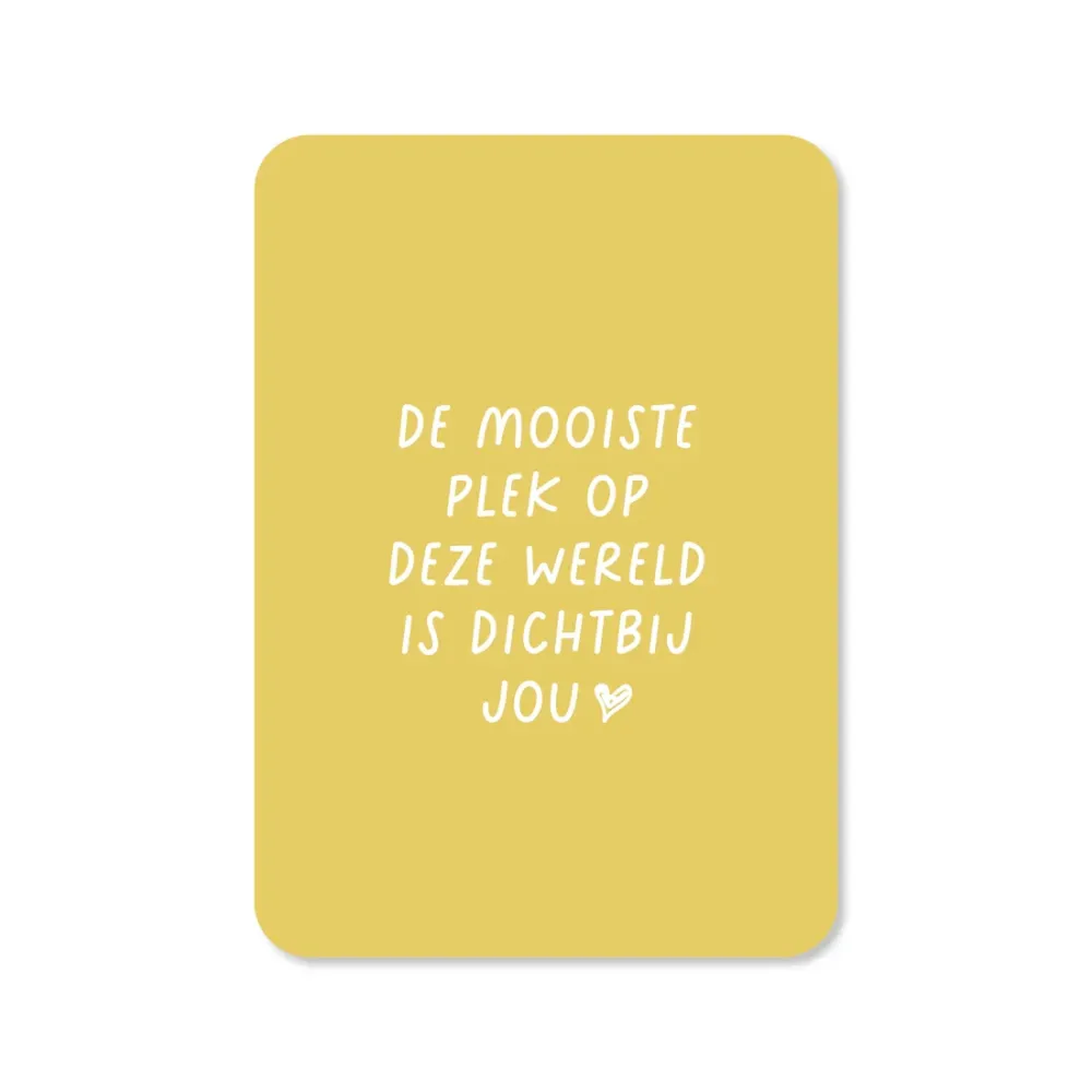 Kaartje De mooiste plek op deze wereld Kaartjes van Maaike