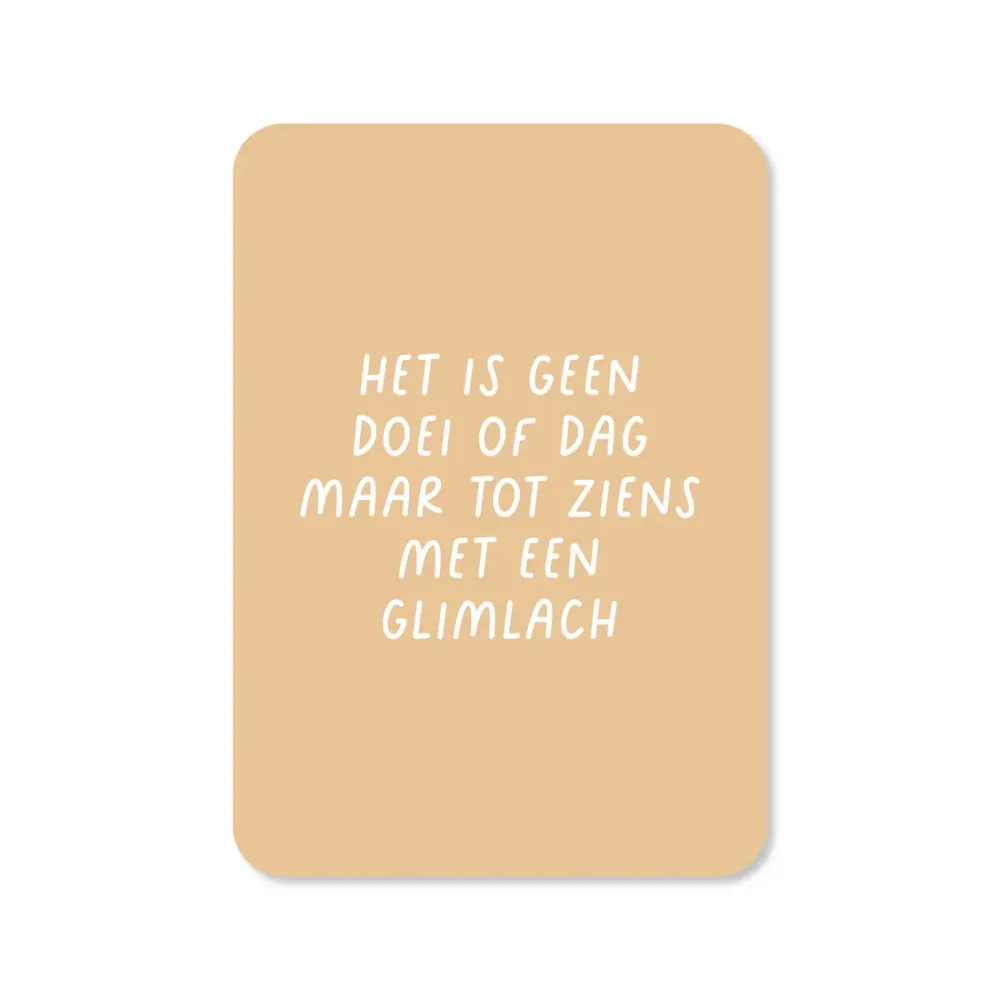Kaartje Tot ziens Kaartjes van Maaike