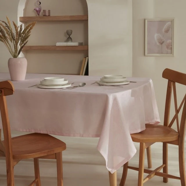 Karaca Home Elizabeth Tafelkleed Poederroze, 140 x 200 cm