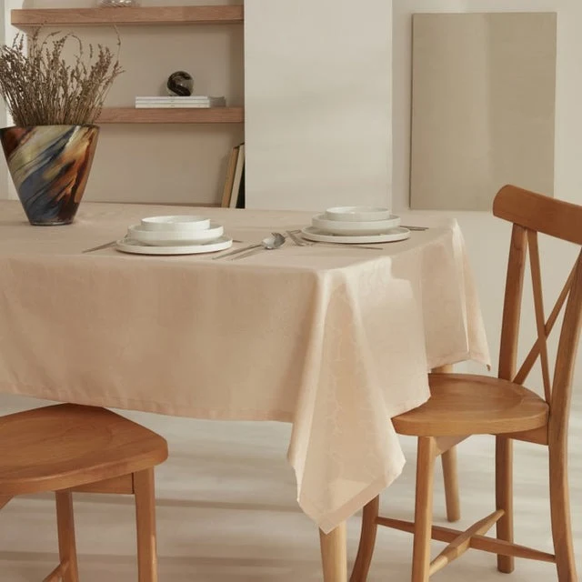 Karaca Home Pebble Tafelkleed Ecru, 140 x 200 cm
