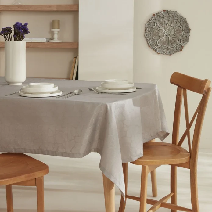 Karaca Home Pebble Tafelkleed Grijs, 140 x 200 cm