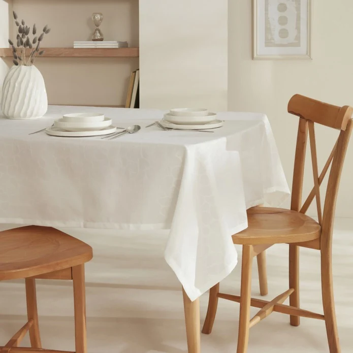 Karaca Home Pebble Tafelkleed Wit 140x200 cm