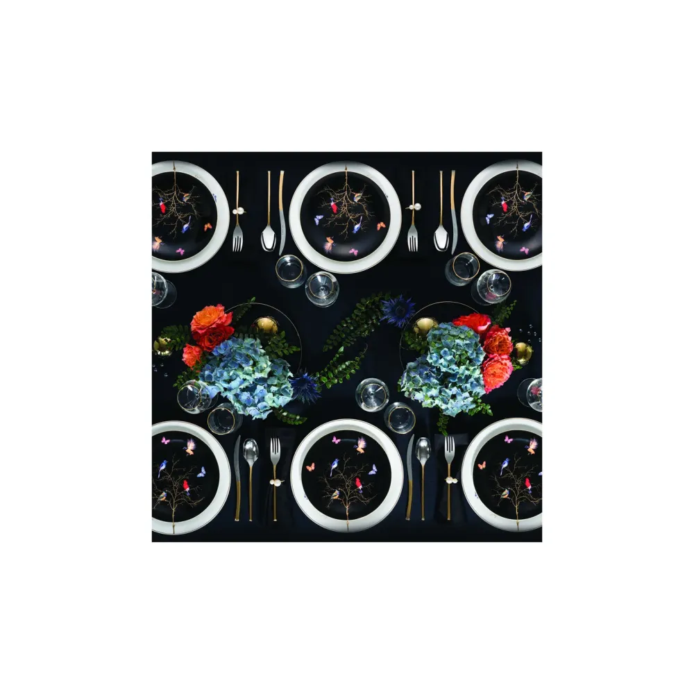 Karaca Fine Pearl Grace Black - 58-delig parelservies voor 12 personen