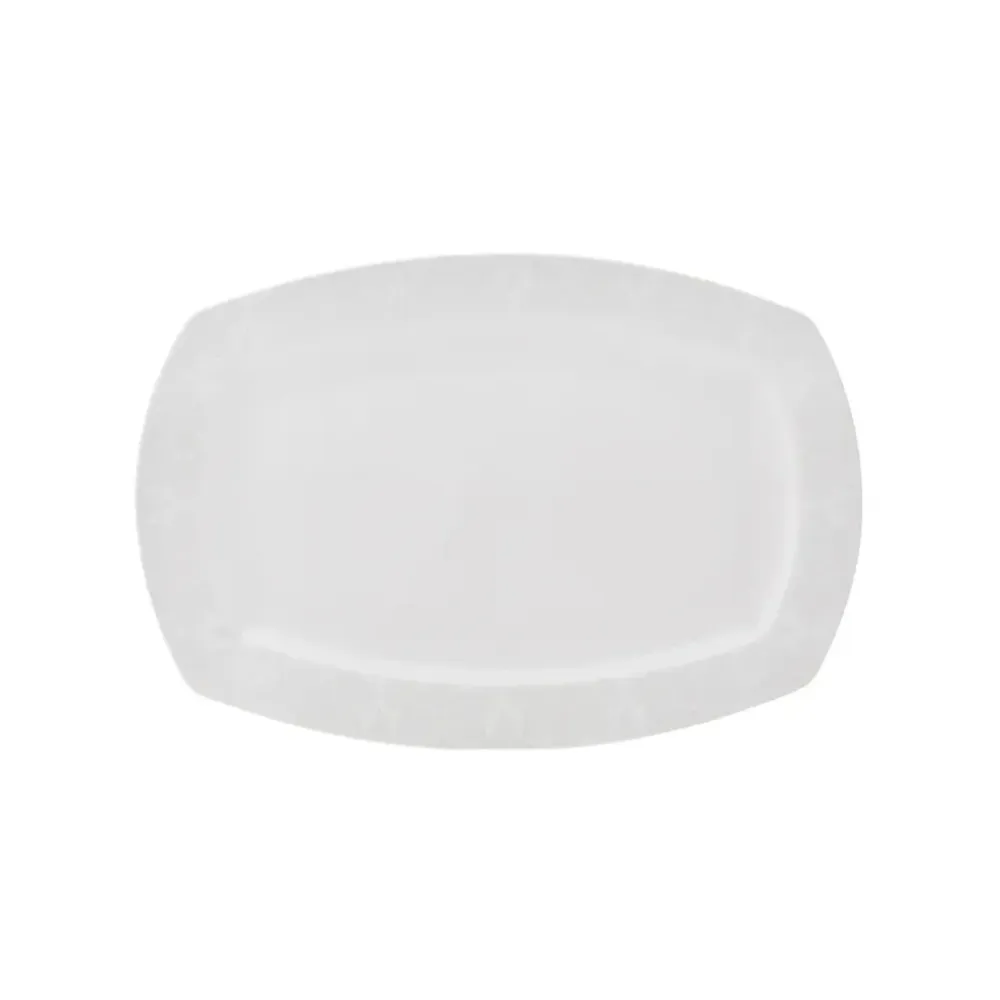 Karaca New Suha Cream 60 Delige Porseleinen Serviesset Vierkant voor 12 Personen