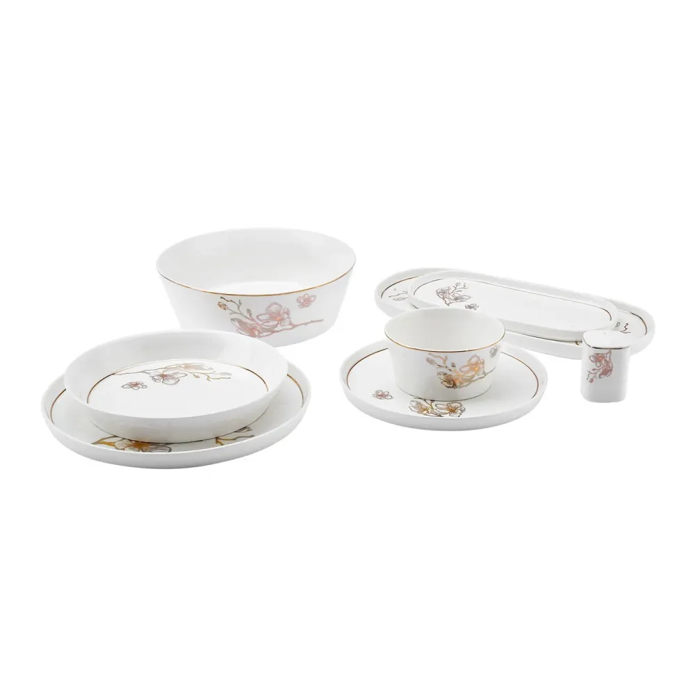Karaca Streamline Cassini New Generation Bone, 59-delig servies voor 12 personen