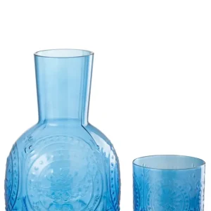 Karaf+Glas Maya Glas Blauw
