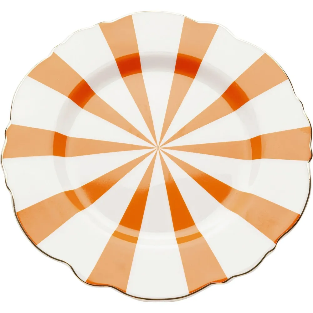 Kare Design Borden Harlequin Ø22cm oranje (6/set)