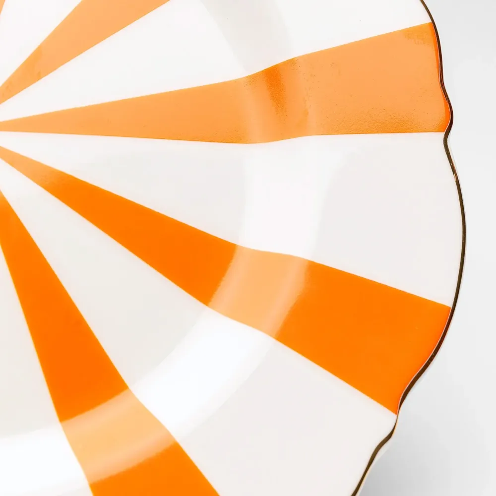 Kare Design Borden Harlequin Ø22cm oranje (6/set)