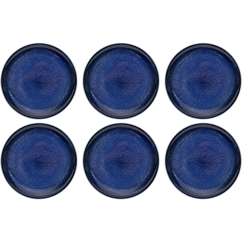 Kare Design Borden Partito blauw Ø20cm (6/set)