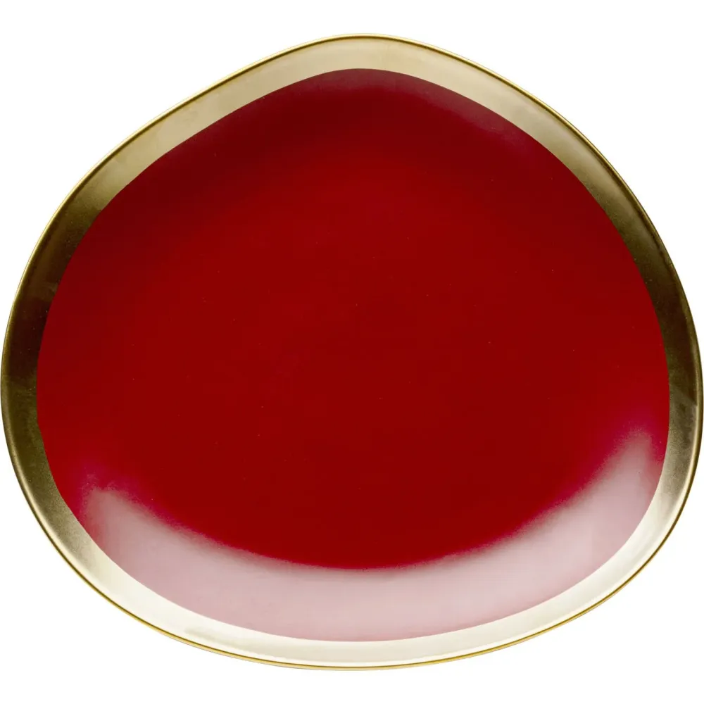Kare Design Borden Vibrations Ø21cm rood (4/set)