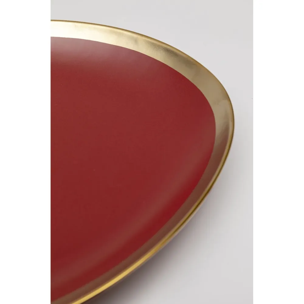 Kare Design Borden Vibrations Ø21cm rood (4/set)