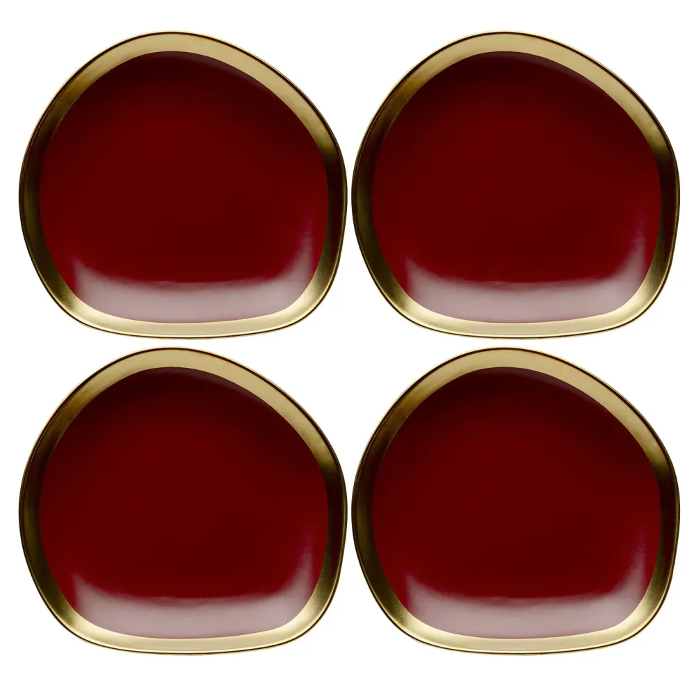 Kare Design Borden Vibrations Ø27cm rood (4/set)