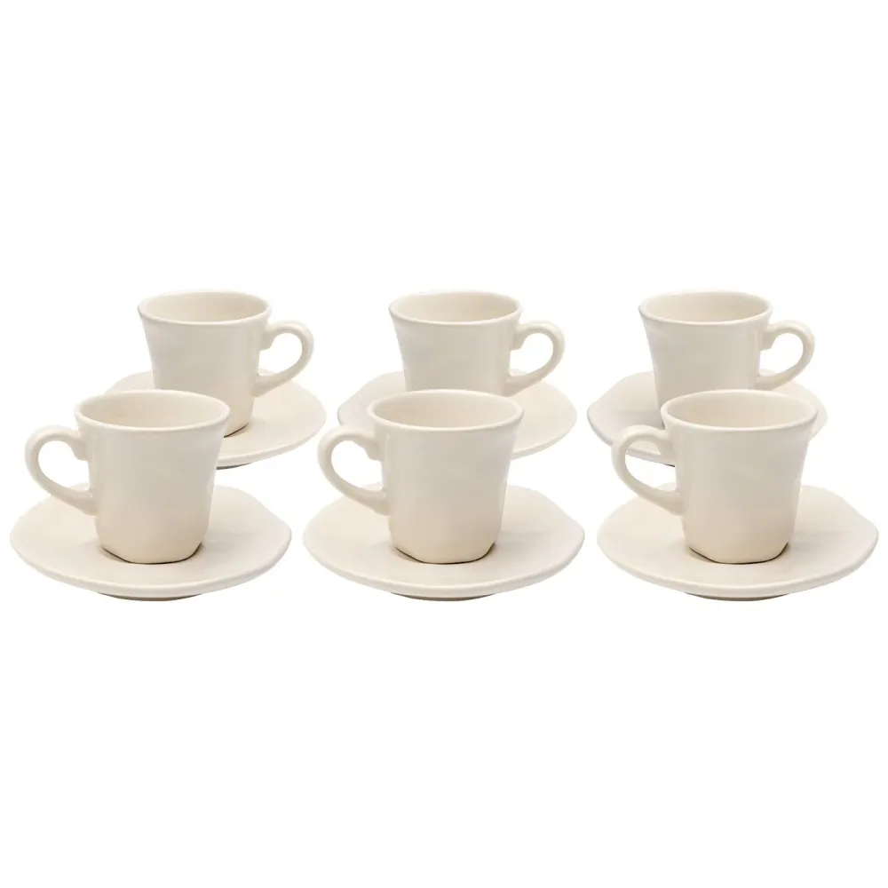 Kare Design Espressokopje Organic creme (6/set)