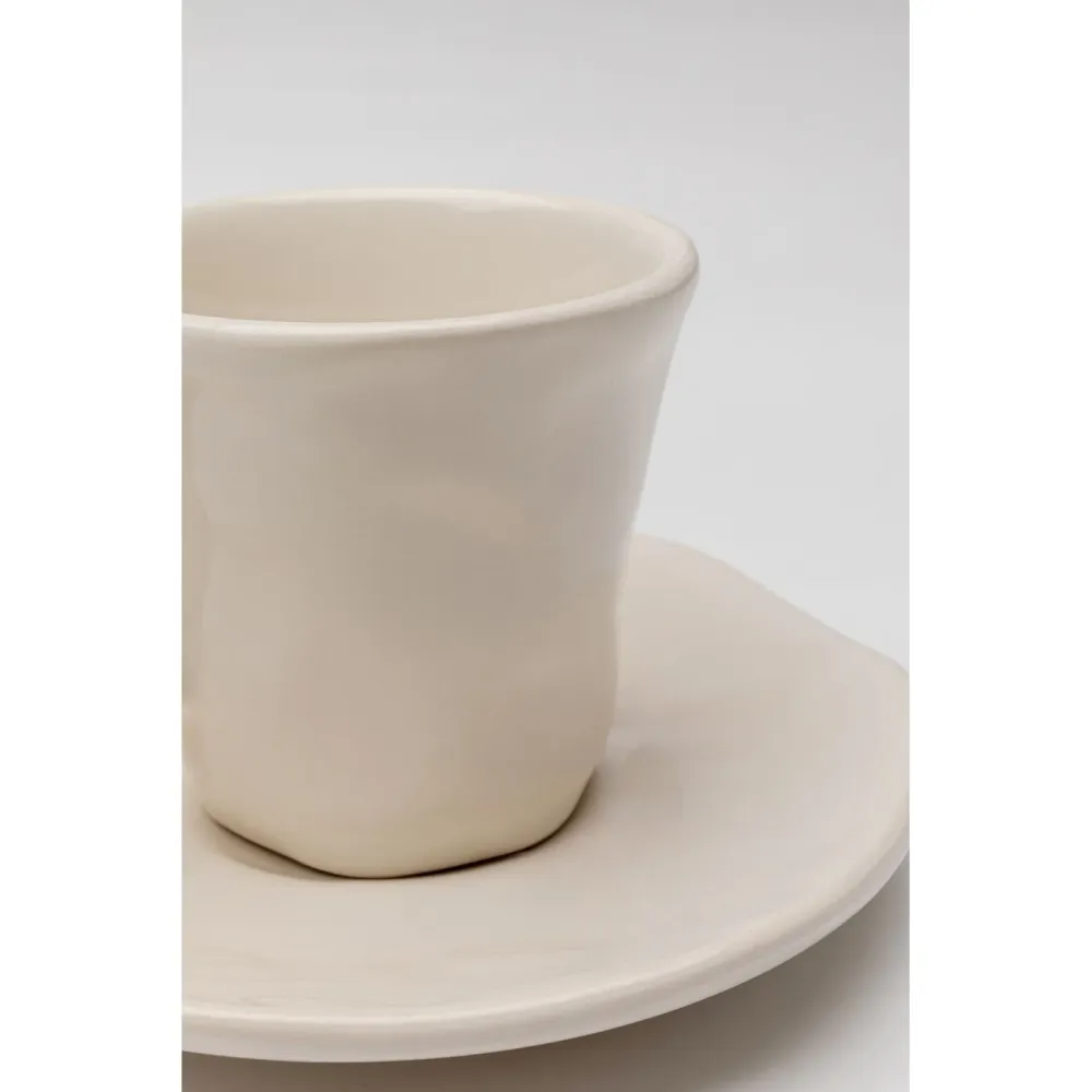 Kare Design Espressokopje Organic creme (6/set)