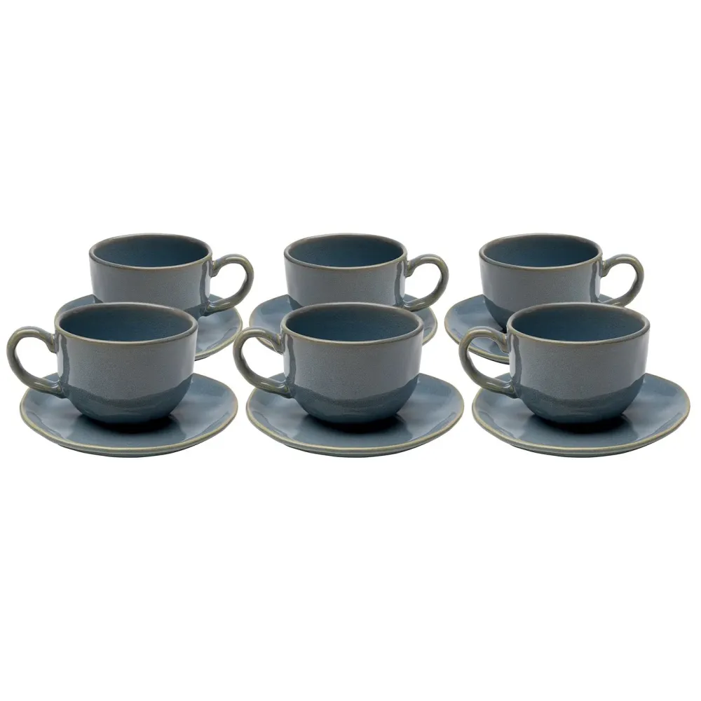Kare Design Koffiekoppen Organic blauw (6/set)