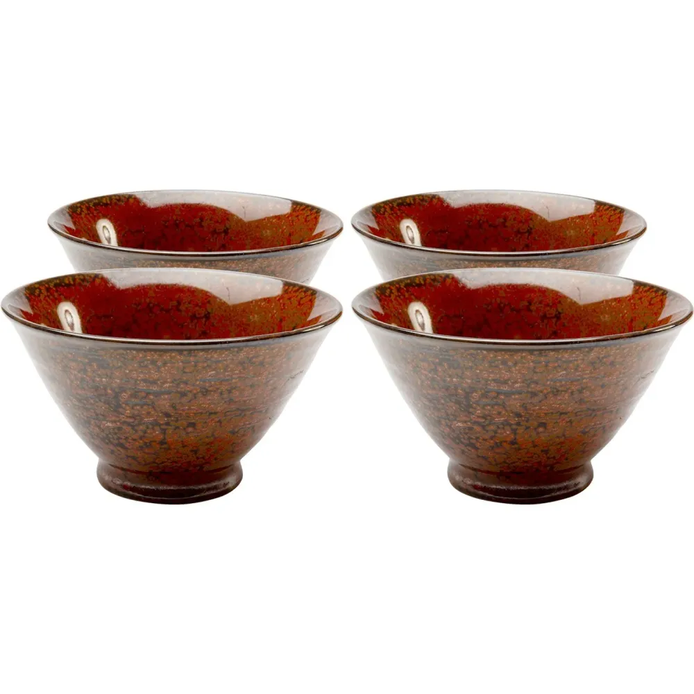 Kare Design Kommen Ari rood Ø11cm (4/set)