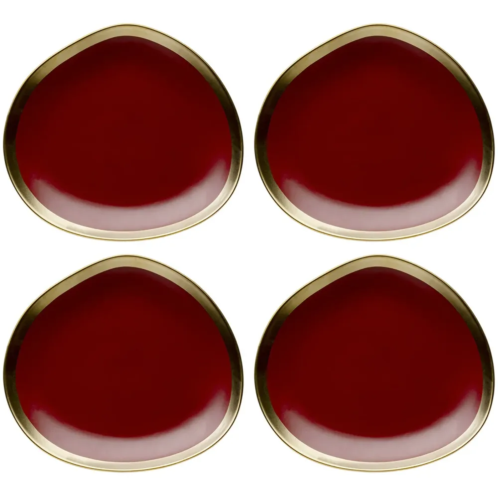 Kare Design Soepborden Vibrations Ø19cm rood (4/set)